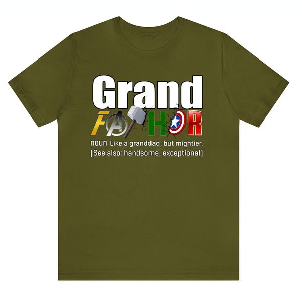 Grand Fathor, Thor, Grandfather, Grandpa, Avengers Shirt, Father's Day Gift, Avengers Men's Shirt, Fathor Definition Shirt, Marvel Shirt
