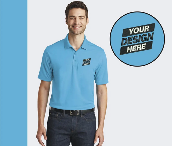 Custom Embroidered Dry Fit Polo Shirt, Business Logo, Company Uniform Shirt