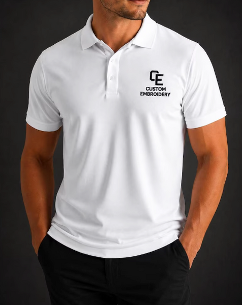 Custom Embroidered Dry Fit Polo Shirt, Business Logo, Company Uniform Shirt