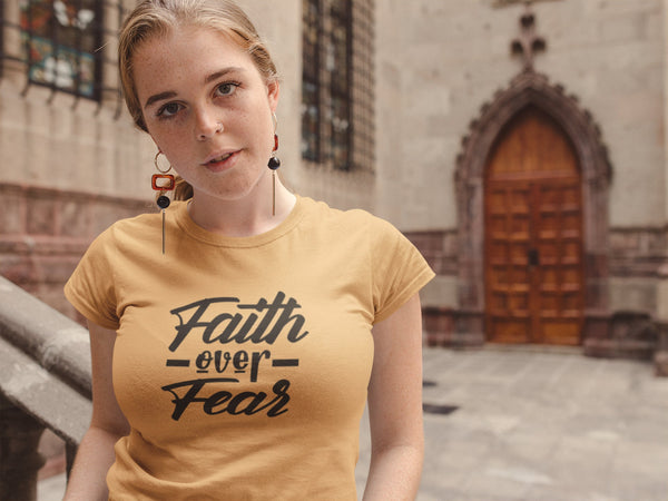 Christian Shirt, Faith Over Fear T-Shirt, Faith T-shirt, Faith Shirt, Religious Shirt, Church, Disciple, Love, Grace, Faith