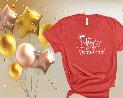 50th birthday, fifty, fabulous, 50th birthday gift,birthday gifts for her,best friend birthday gifts,boyfriend birthday gift,birthday shirt