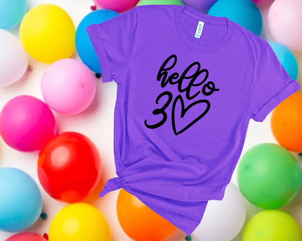 30th birthday, birthday gift for women,birthday gifts for her,best friend birthday gifts,thirty,birthday gift,birthday shirt, hello 30