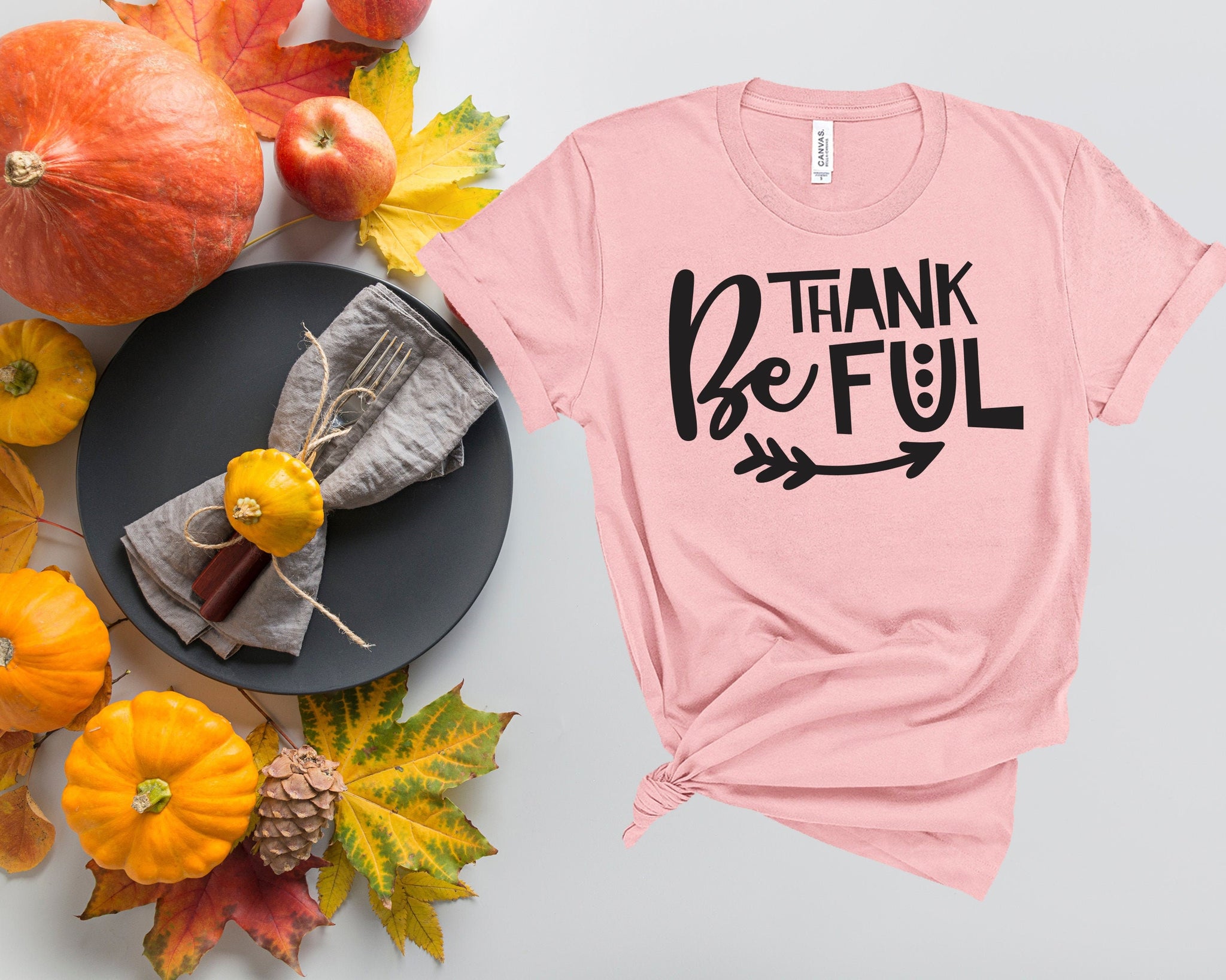 Be Thankful, Fall Shirts Women,  Fall Graphic Tee, Cute Fall Shirts, Thanksgiving Shirt