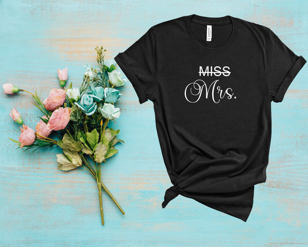 Miss to Mrs shirt, Bride shirt, Bachelorette shirts, Just married shirt, Honeymoon shirt, Wedding party shirt, Bridal Shirt, Bride Gift Tee
