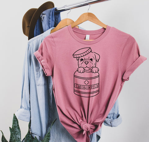 Antidepressant Dog Shirt, Funny Dog Shirt, Dog Lover Gift, Womens Dog Shirt, Animal Lover Shirt, Dog Mom, Dog Owner,Feb