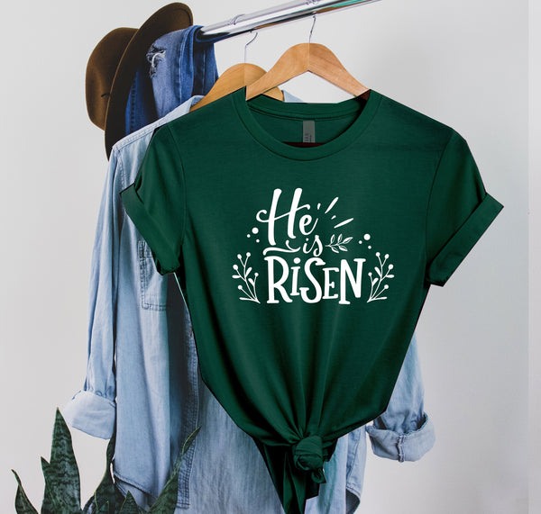He is Risen Shirt, Gift for Christian, Easter Tees, Easter Shirts for Women and Men, Jesus T-Shirts, Easter Sunday Tops, Womens Easter