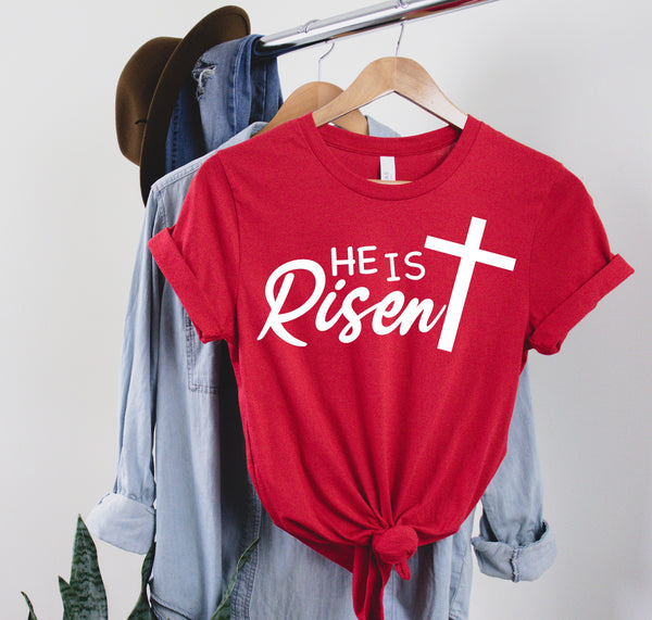 He is Risen Shirt, Gift for Christian, Easter Tees, Easter Shirts for Women and Men, Jesus T-Shirts, Easter Sunday Tops, Womens Easter