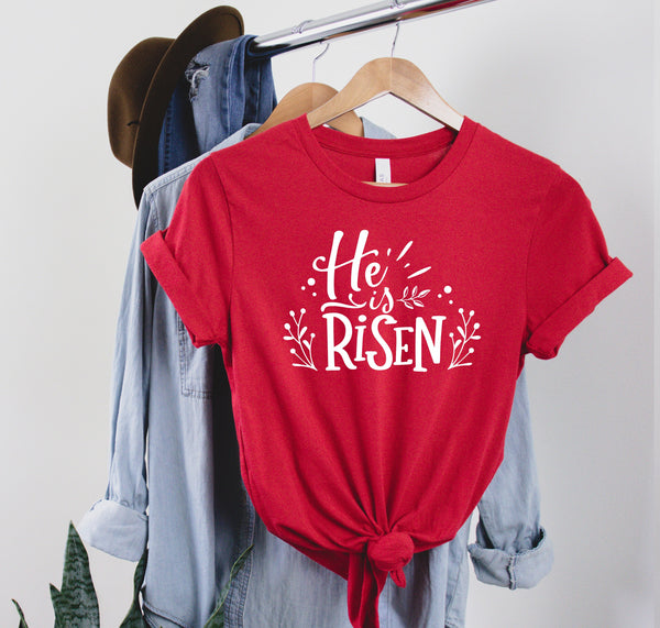 He is Risen Shirt, Gift for Christian, Easter Tees, Easter Shirts for Women and Men, Jesus T-Shirts, Easter Sunday Tops, Womens Easter