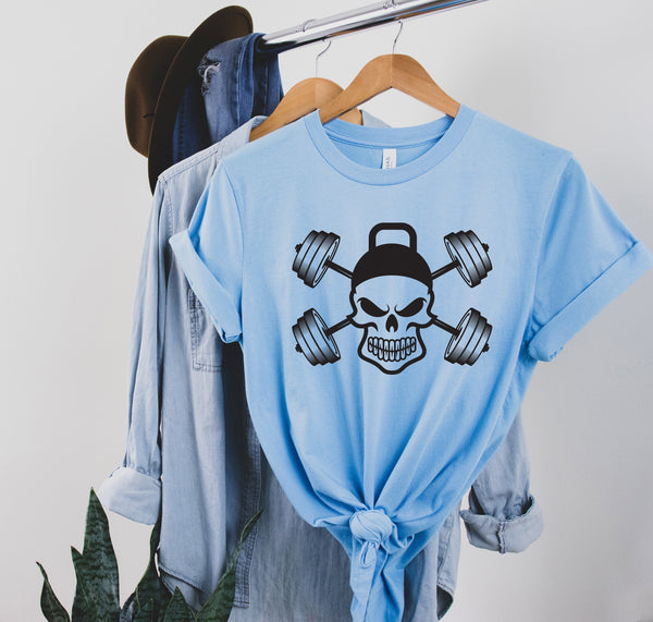 Workout Shirts, Workout Clothes, Fitness Shirt, Muscle Shirt,Trendy Tops,Best Gift, Best Quality, Fast Shipping, Gym Shirt, Skull Shirt