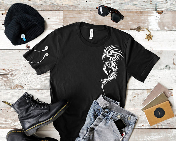 Dragon Shirt, Dragon T shirt, Elegant Dragon, Women Men Unisex, Dragon Lover Shirt, Dragon Tattoo Shirt,Equality, Gift for a friend