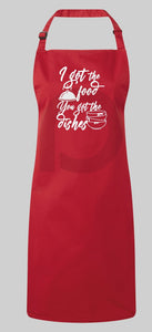 I got the food you got the dishes Apron,Quality Apron,Bakery Apron,Housewarming Gift,New Home Gift,Gift for Thanksgiving,Gift for Christmas
