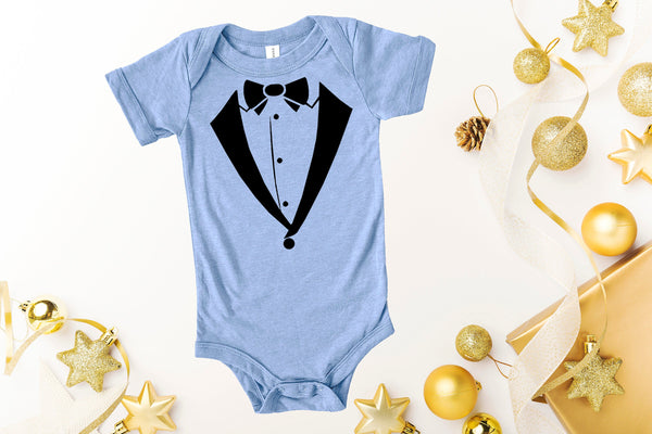 Tuxedo Bodysuit,Tuxedo Onesie,  Tuxedo Baby Outfit,Tuxedo Romper,Party Bodysuit,Trendy Baby Onesie,Tuxedo Outfit for Baby,Gift for Christmas