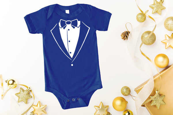 Tuxedo Bodysuit,Tuxedo Onesie,  Tuxedo Baby Outfit,Tuxedo Romper,Party Bodysuit,Trendy Baby Onesie,Tuxedo Outfit for Baby,Gift for Christmas