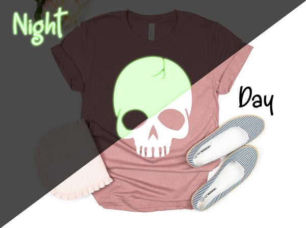 Reflective Skull Shirt, Glow In the Dark Shirt, Special Design Shirt, Night Shirt, Halloween Shirt, Halloween Costume