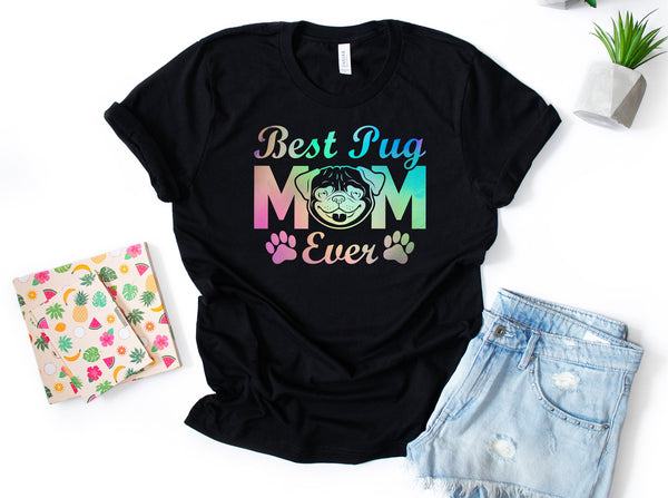 Pug Mom Shirt, Dog Mama Shirt, Pug Dog Mom Shirt
