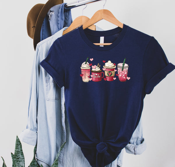 Womens Valentines Day T-Shirt, Valentine Coffee Shirt, Womens Valentines Day Sweater, Valentines Day Shirt, Valentines Tee